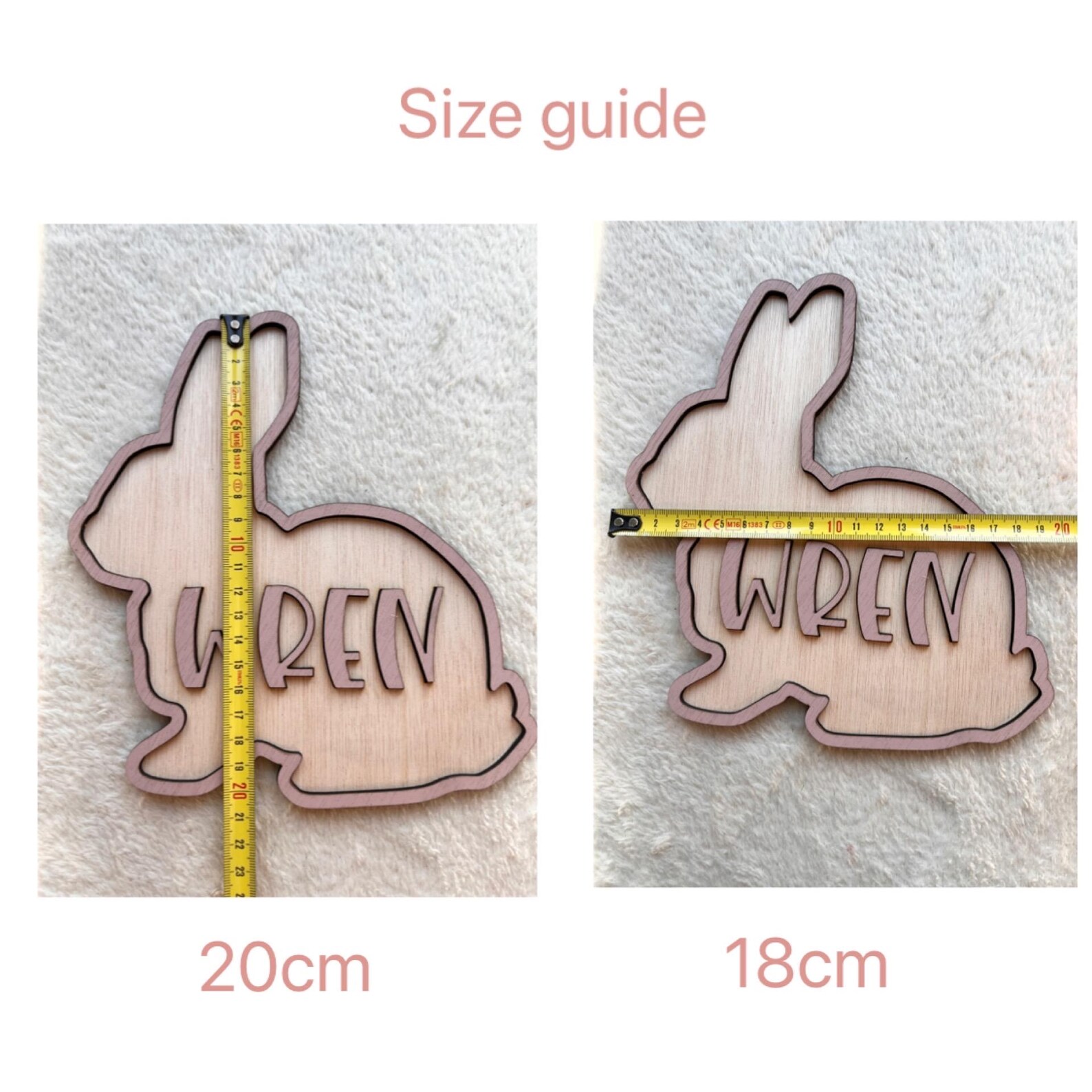 Personalized Bunny Name Wooden - Baby Nursery Products ulasan dan harga