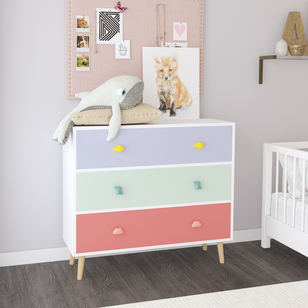 Kids 3-Drawer Dresser - Baby N - Baby Nursery Co ulasan dan harga