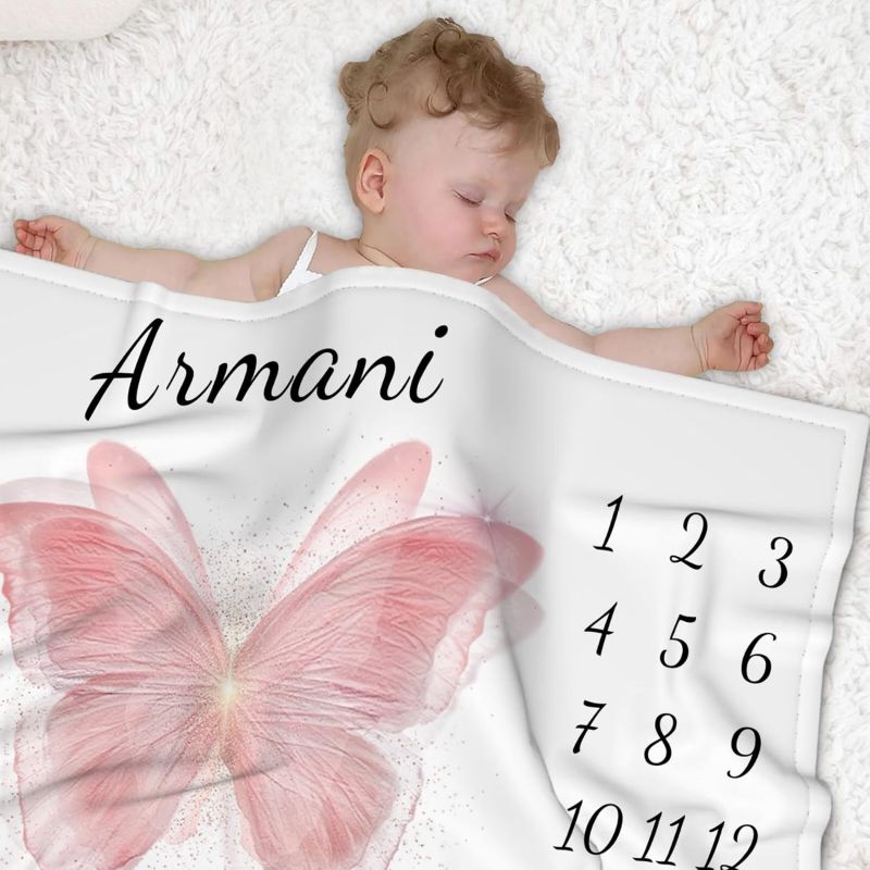 VIKAMA Pink Butterfly Baby Mil - Baby Nursery Decor Girl ulasan dan harga