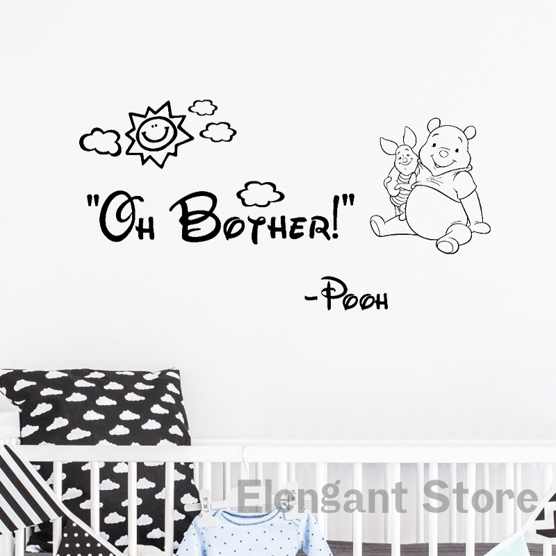 Winnie The Pooh Wall Sticker W - Baby Nursery Winnie The Pooh ulasan dan harga