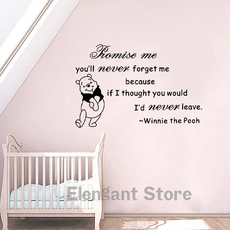 Winnie The Pooh Wall Sticker W - Baby Nursery Winnie The Pooh ulasan dan harga