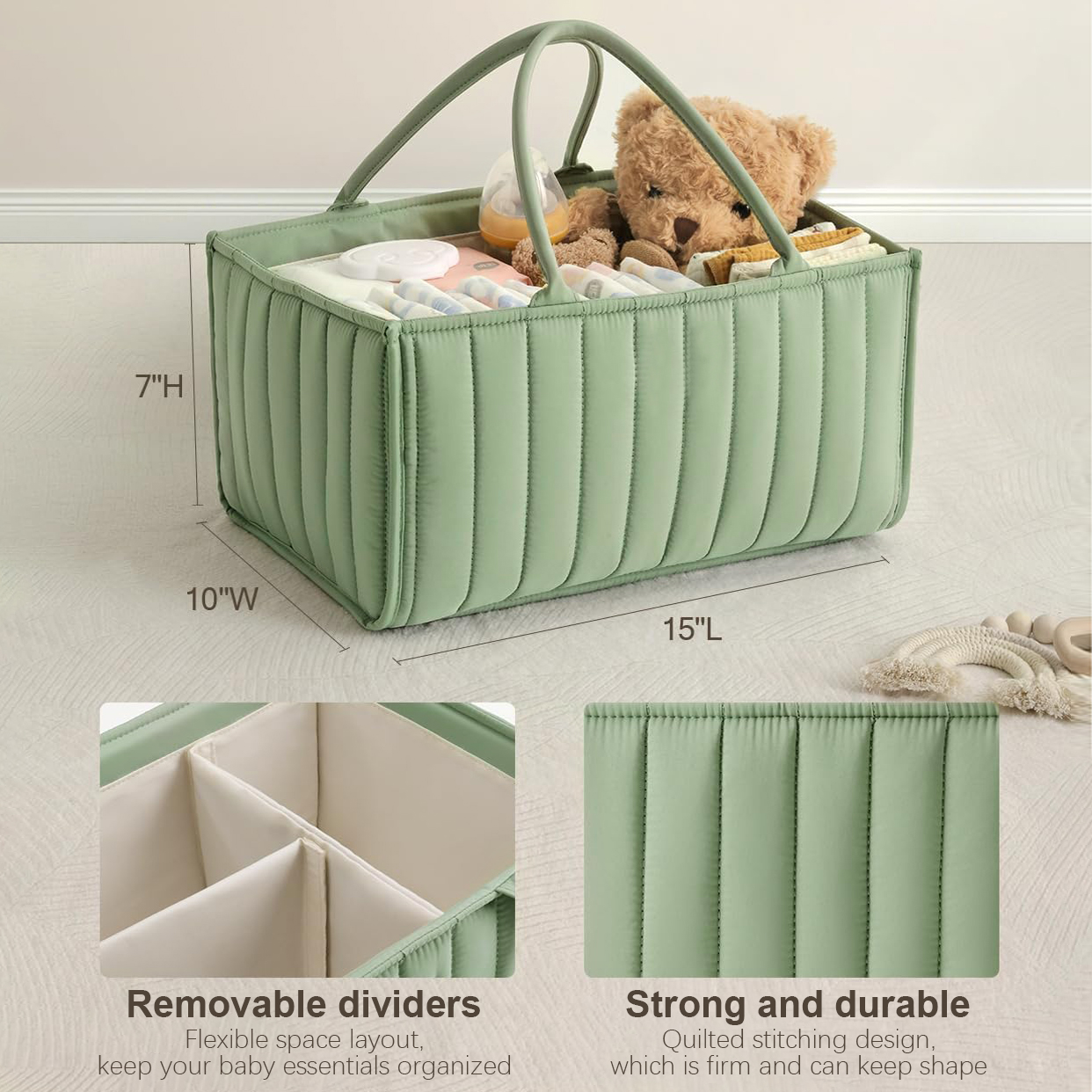 Baby Diaper Caddy Organizer, S - Baby Nursery Must Haves ulasan dan harga