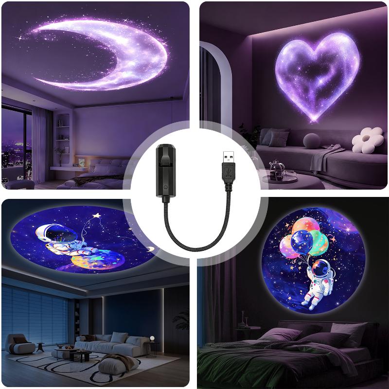 LED USB Projector Light 8pcs P - Night Light Projector Stars ulasan dan harga