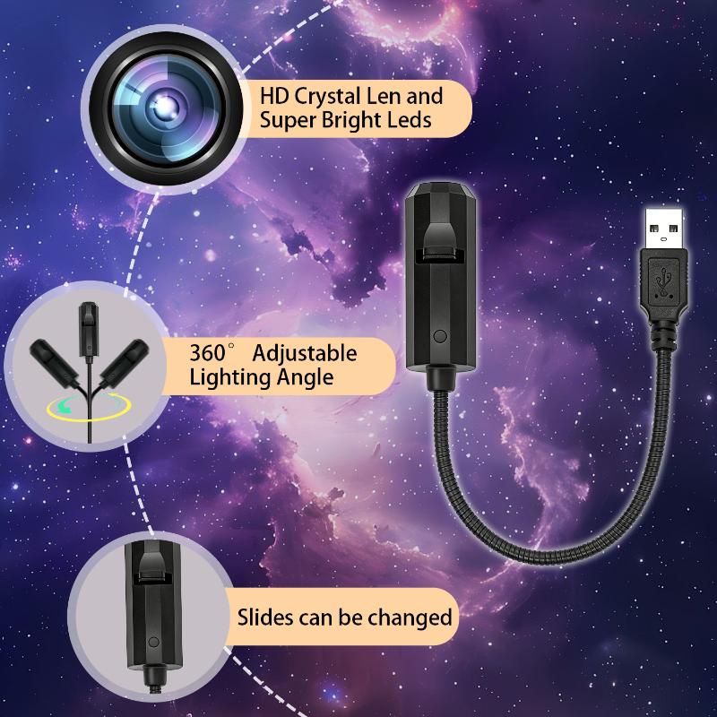 LED USB Projector Light 8pcs P - Night Light Projector Stars ulasan dan harga