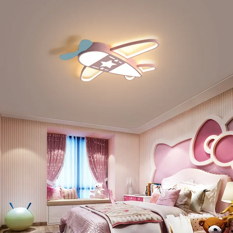 Modern Airplane Led Ceiling Li - Baby Nursery Light Fixture ulasan dan harga