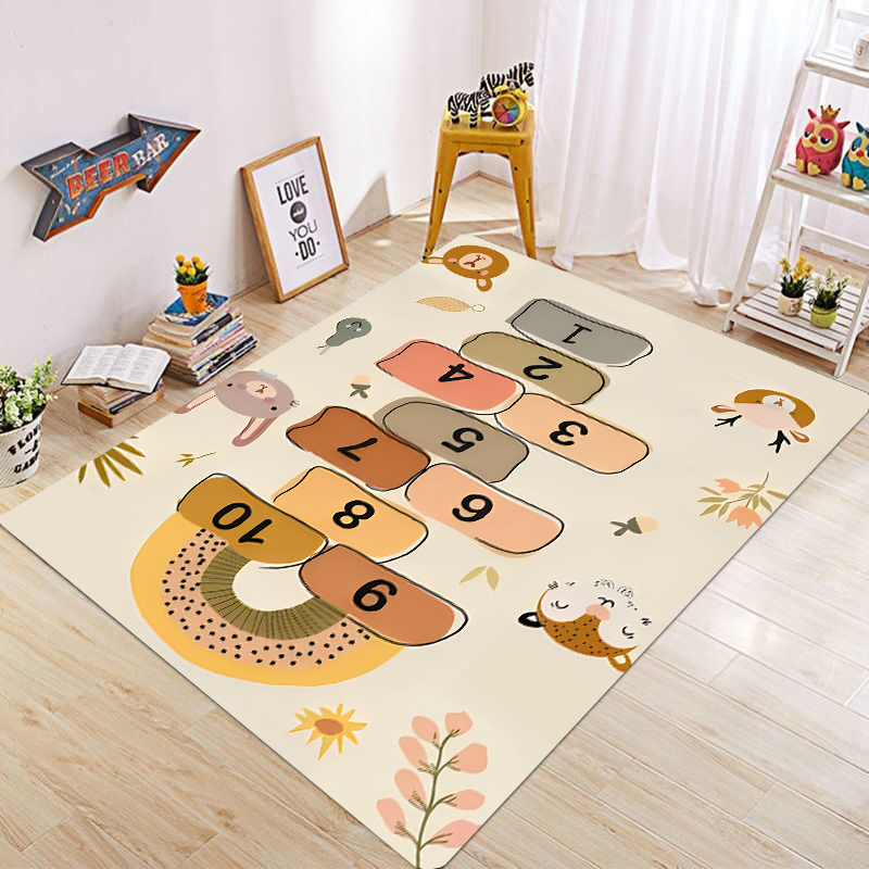 Cute Cartoon Animal Hopscotch  - Baby Nursery Mat ulasan dan harga