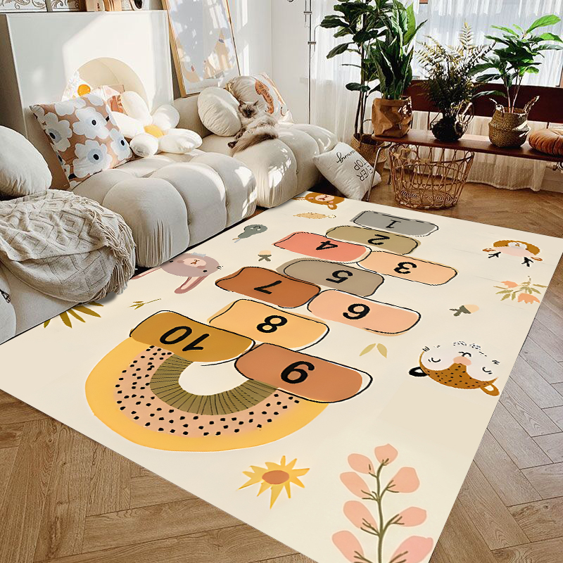 Cute Cartoon Animal Hopscotch  - Baby Nursery Mat ulasan dan harga