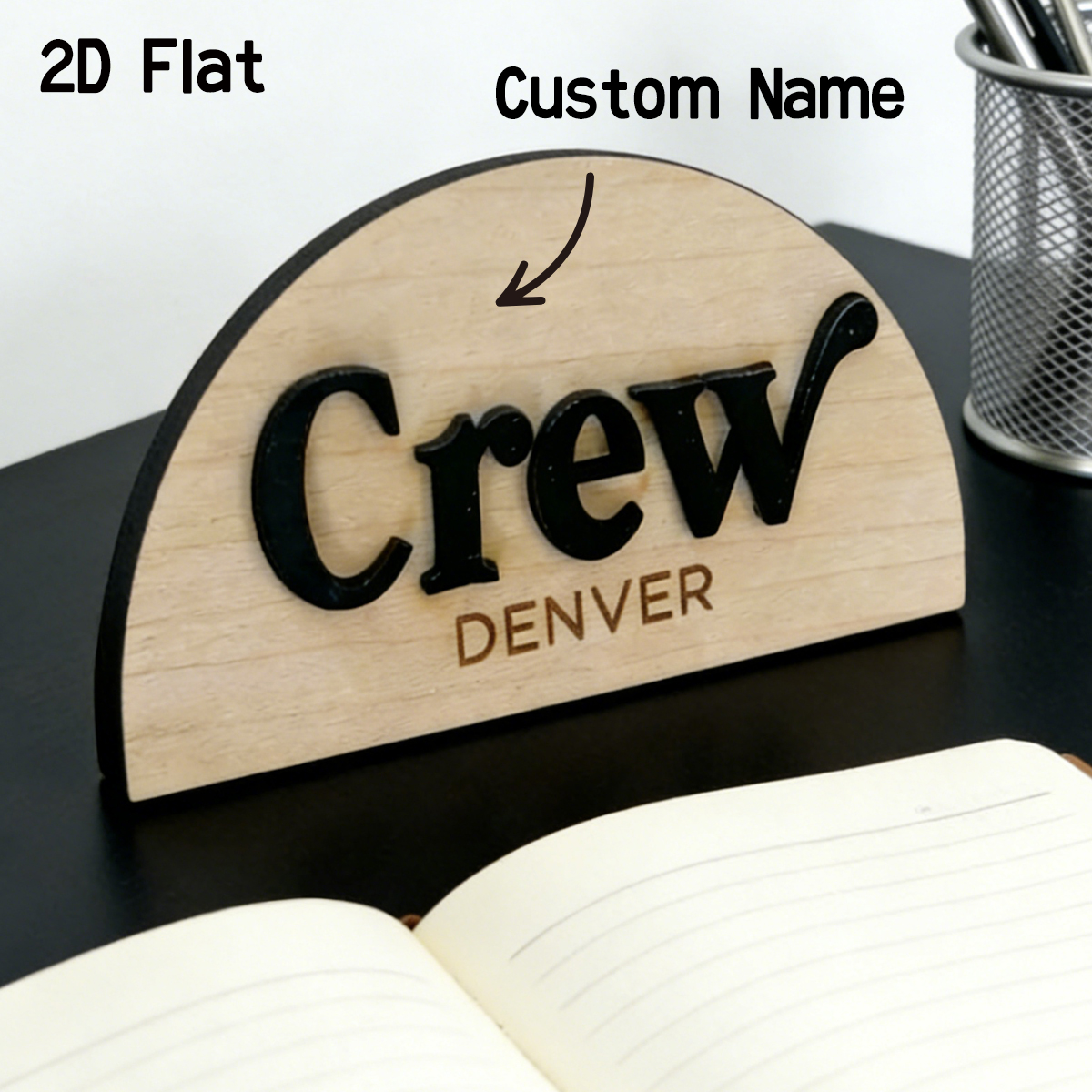 1Pc Cutom Crescent Wooden Acry - Baby Nursery Decorations ulasan dan harga