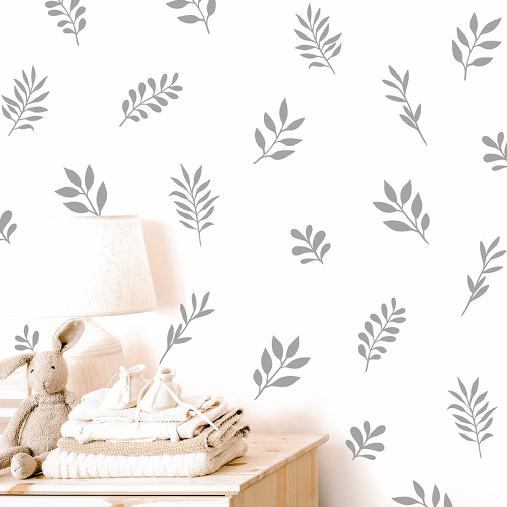 41Pcs Botanical Leaf Wall Stic - Baby Nursery Products ulasan dan harga