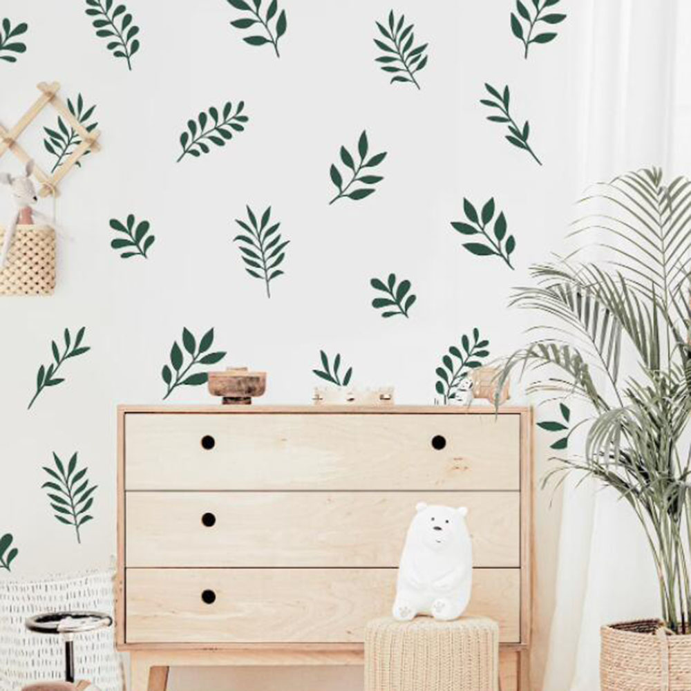 41Pcs Botanical Leaf Wall Stic - Baby Nursery Products ulasan dan harga