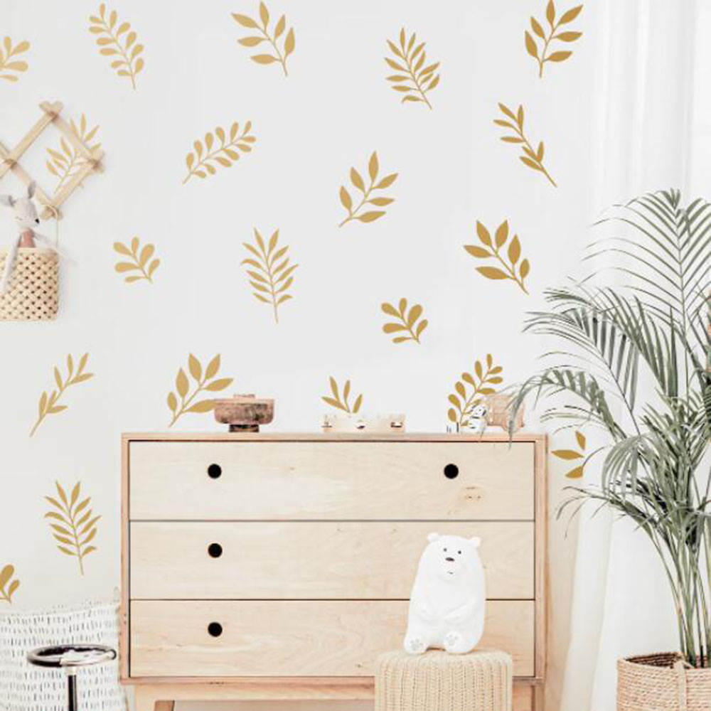 41Pcs Botanical Leaf Wall Stic - Baby Nursery Products ulasan dan harga