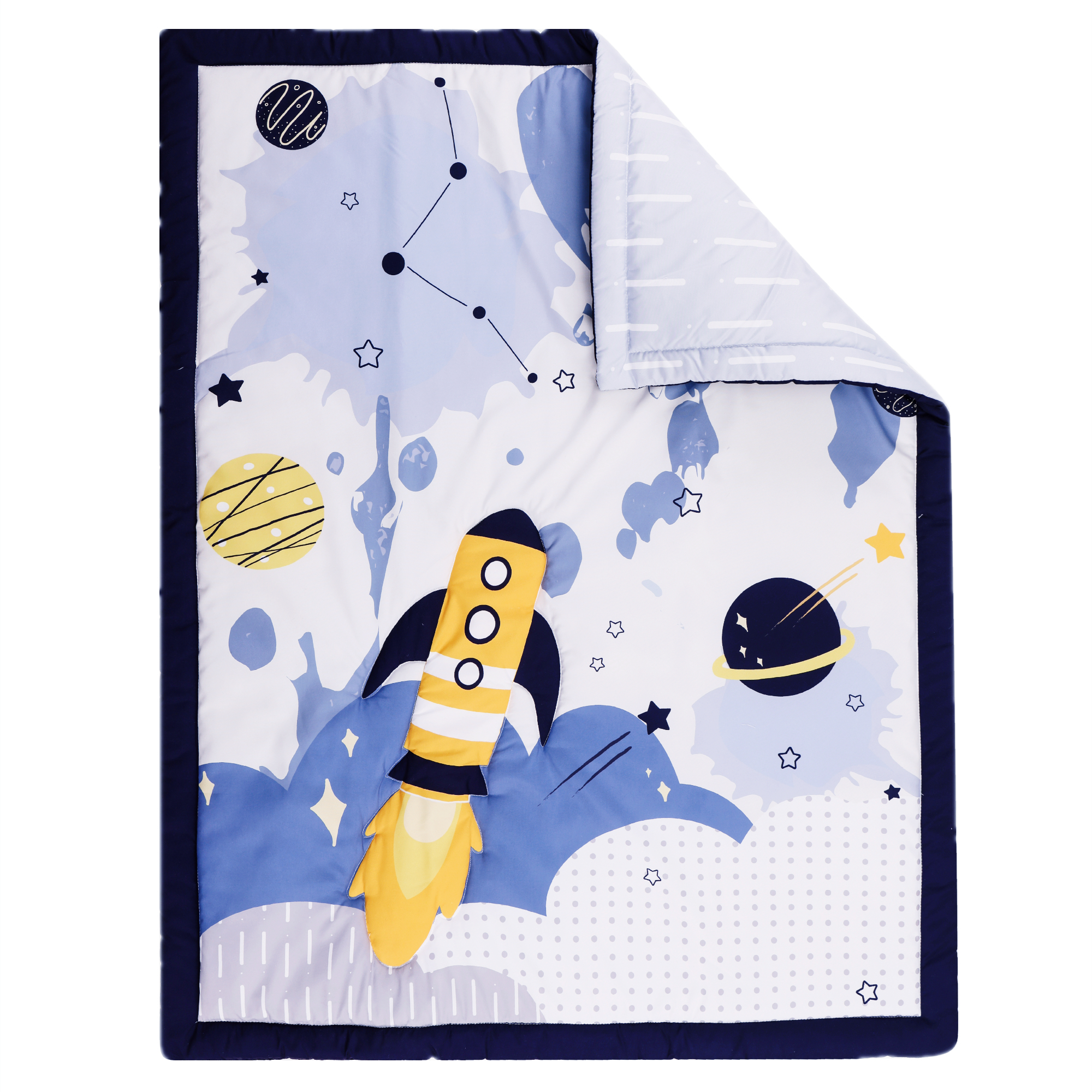 4Pcs Aviation Nursery Crib Bed - Baby Nursery Quilts ulasan dan harga