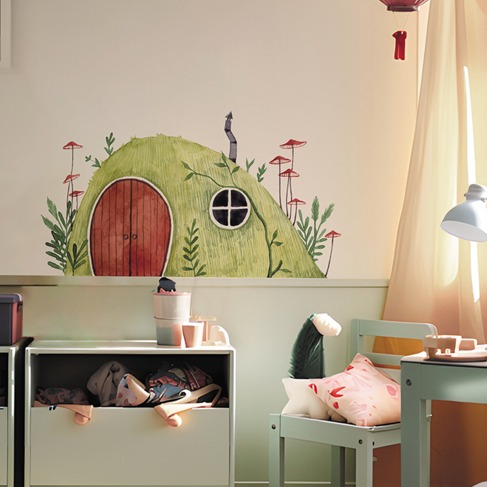 Boho Fabric Mushroom House  An - Baby Nursery Vintage Decor ulasan dan harga