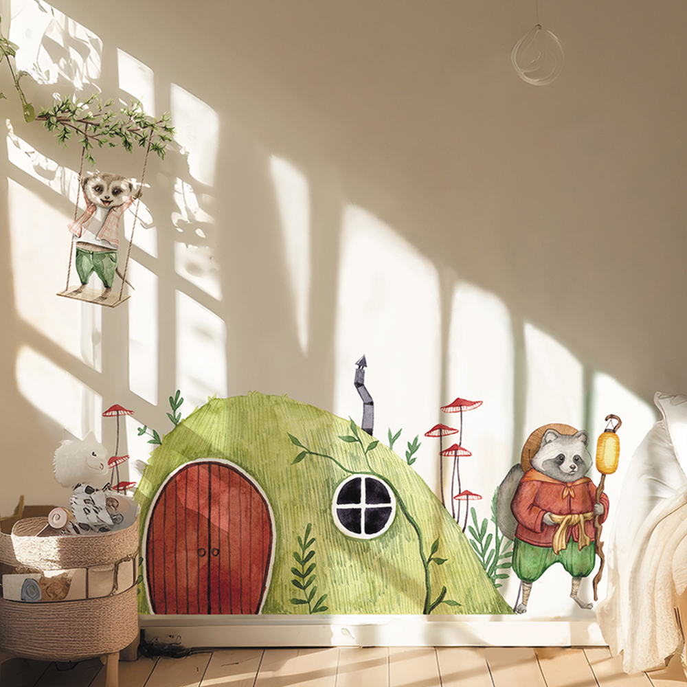 Boho Fabric Mushroom House  An - Baby Nursery Vintage Decor ulasan dan harga