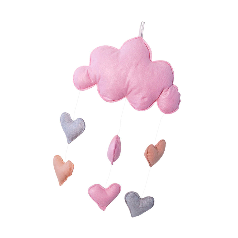 Pink Cloud Hanging Decor Heart - Baby Nursery Light Fixture ulasan dan harga