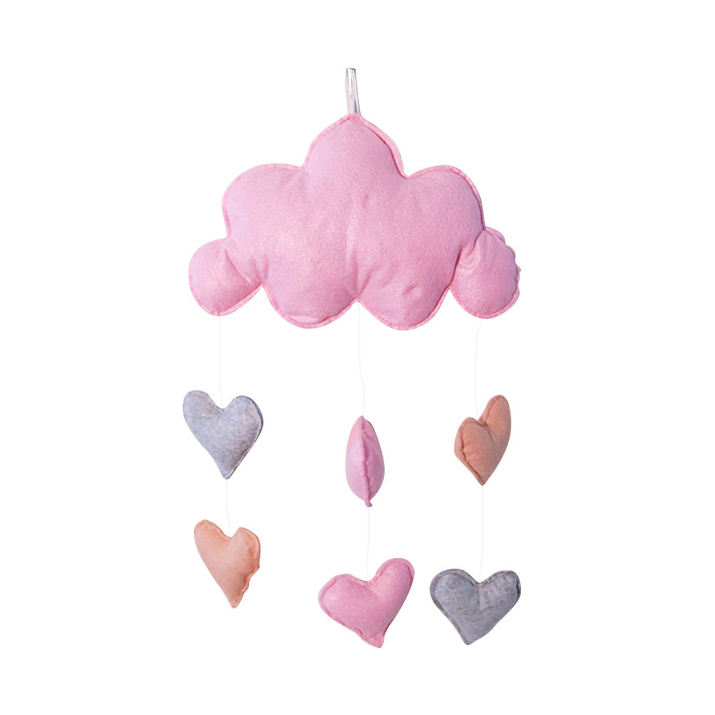 Pink Cloud Hanging Decor Heart - Baby Nursery Light Fixture ulasan dan harga