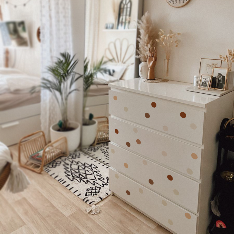 Creative Boho Polka Dot Wall S - Baby Nursery Vintage Decor ulasan dan harga