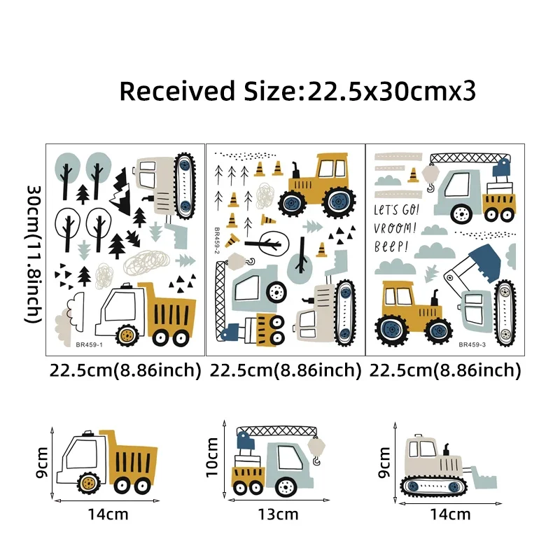 Hand Drawn Cute Cars Cargo Tru - Baby Nursery Products ulasan dan harga