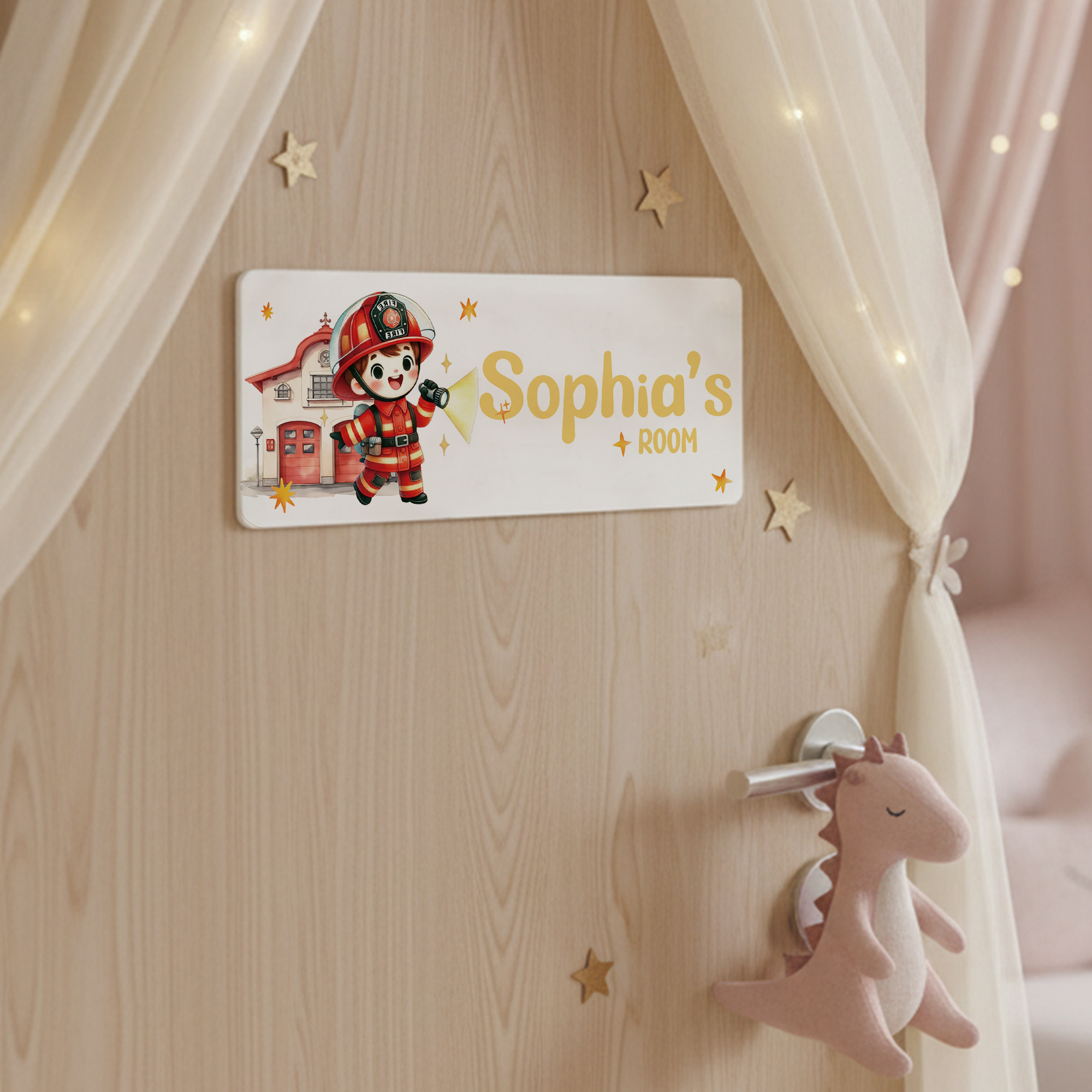 1pc Custom Firefighters Name/T - Baby Nursery Decorations ulasan dan harga