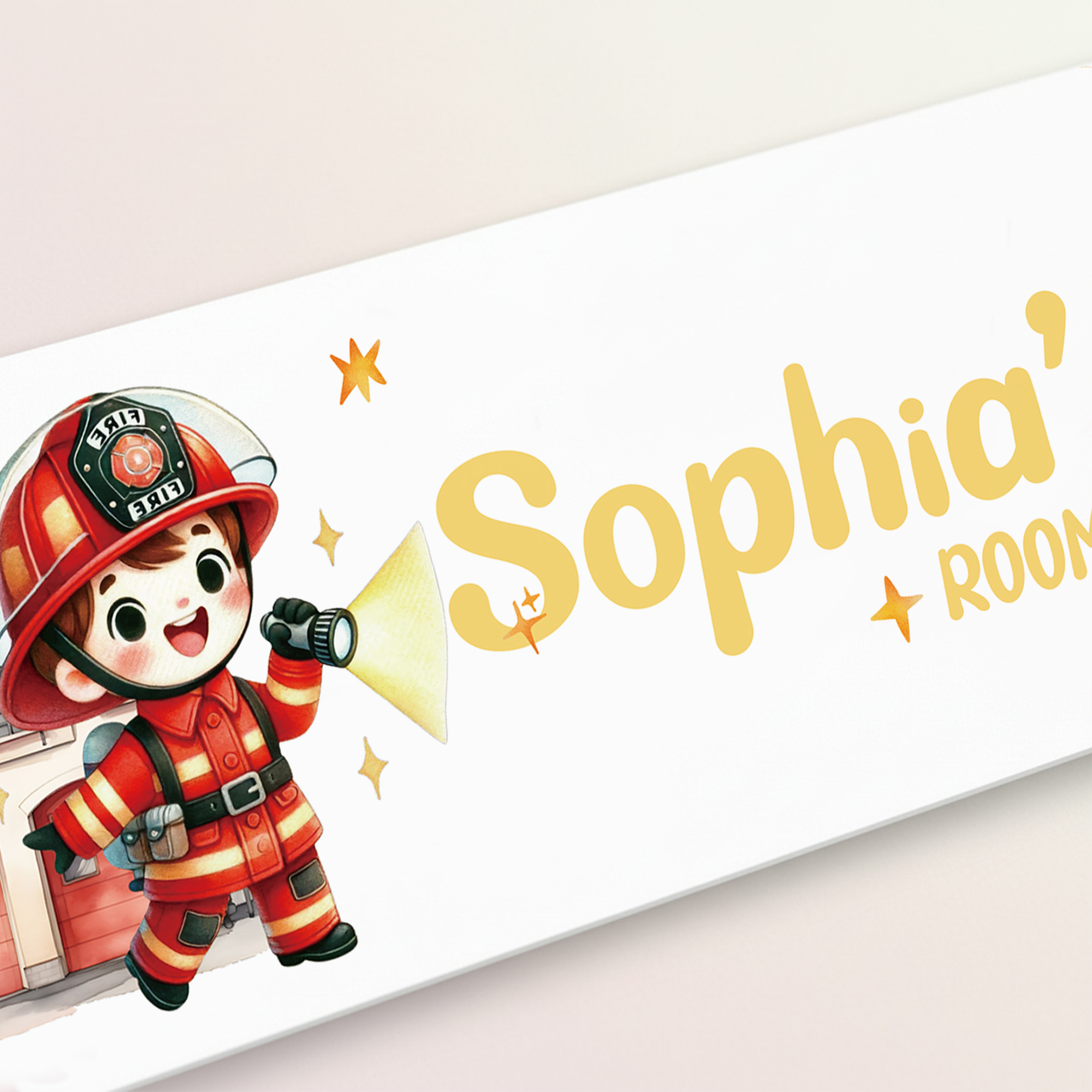 1pc Custom Firefighters Name/T - Baby Nursery Decorations ulasan dan harga
