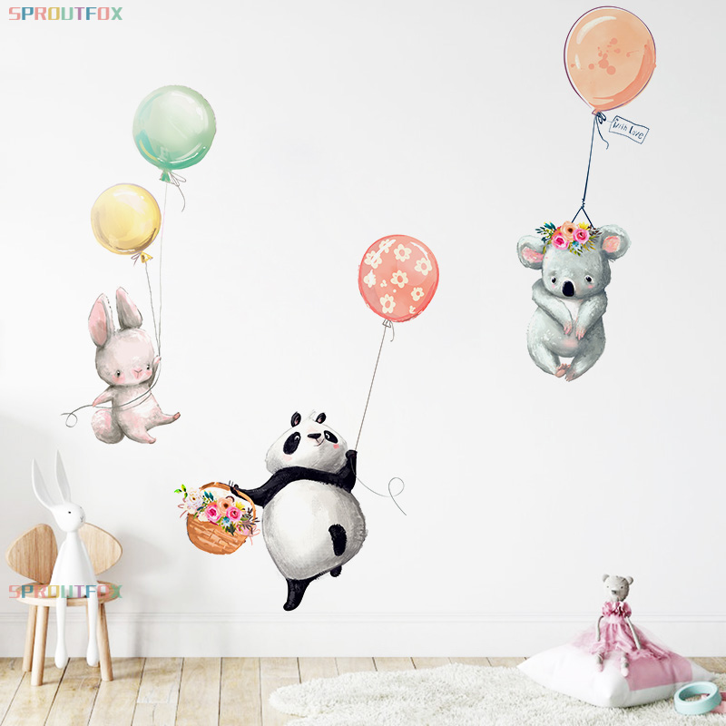 Cute Animal Panda Rabbit Koala - Baby Nursery Labels ulasan dan harga