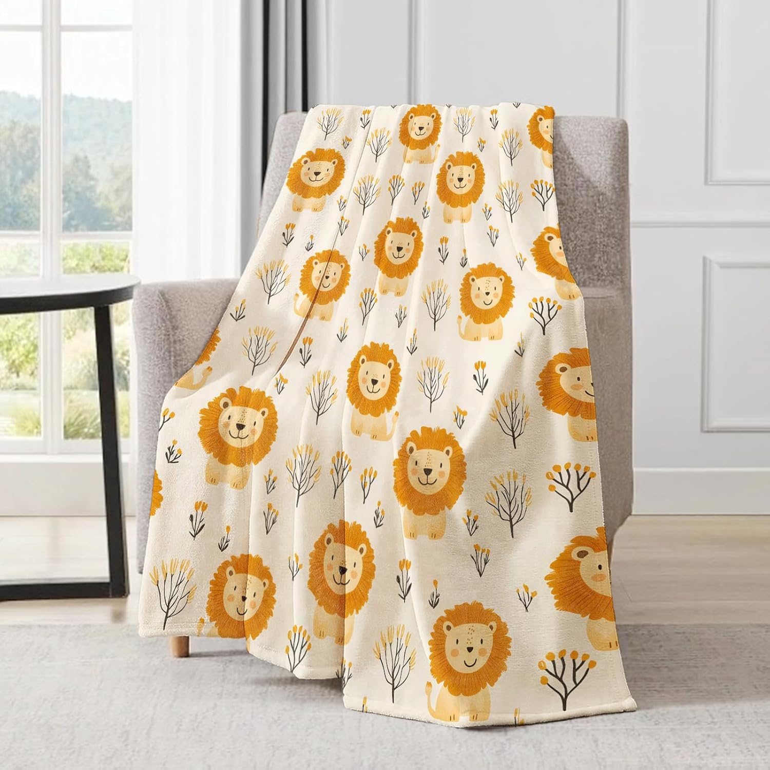 Ultra Soft Plush Lion Pattern  - Baby Nursery Hospital ulasan dan harga