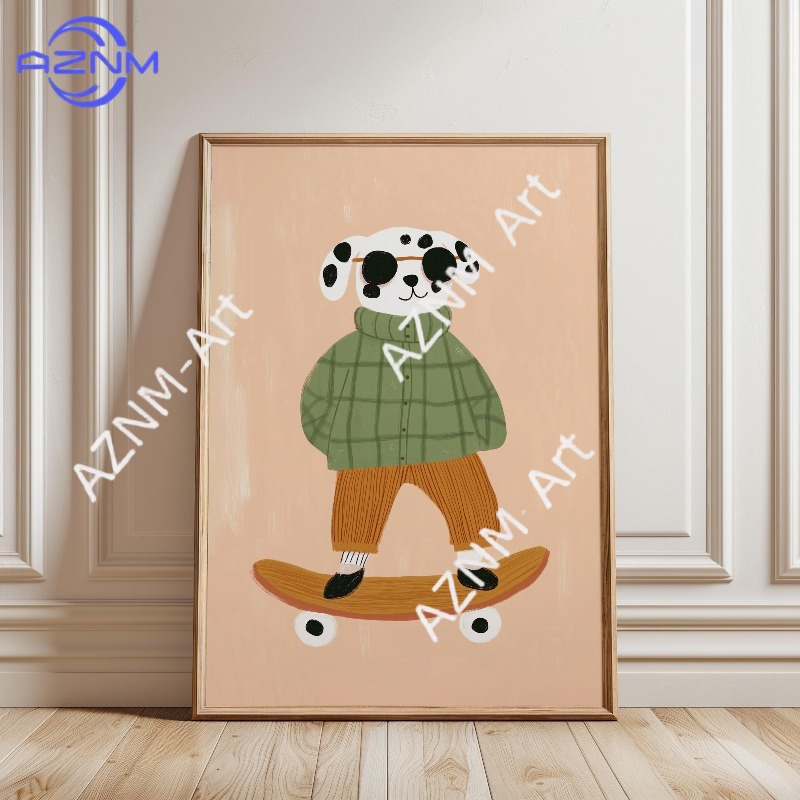 1PC Funny Animal Skateboarding - Baby Nursery Products ulasan dan harga
