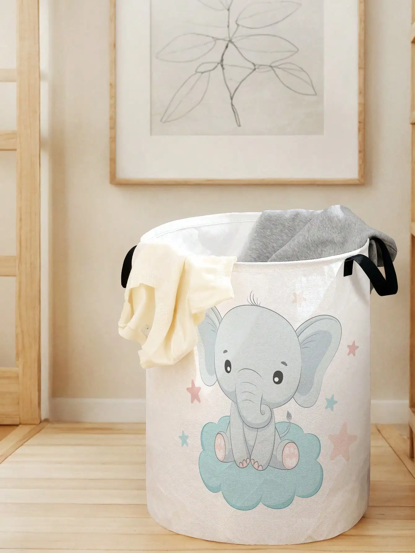 1pc Cute Elephant Pattern Fold - Baby Nursery Organizer ulasan dan harga