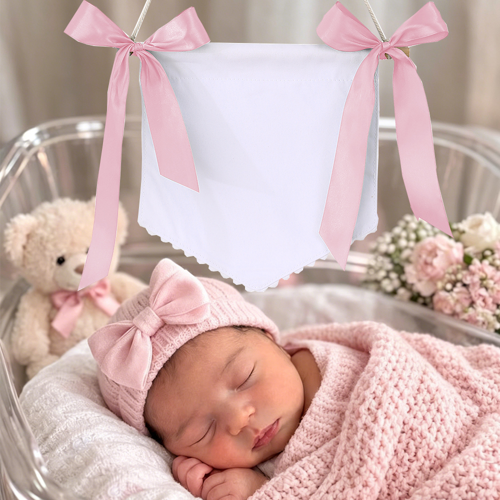 Baby Welcome Banner With Ribbo - Baby Nursery Hospital ulasan dan harga