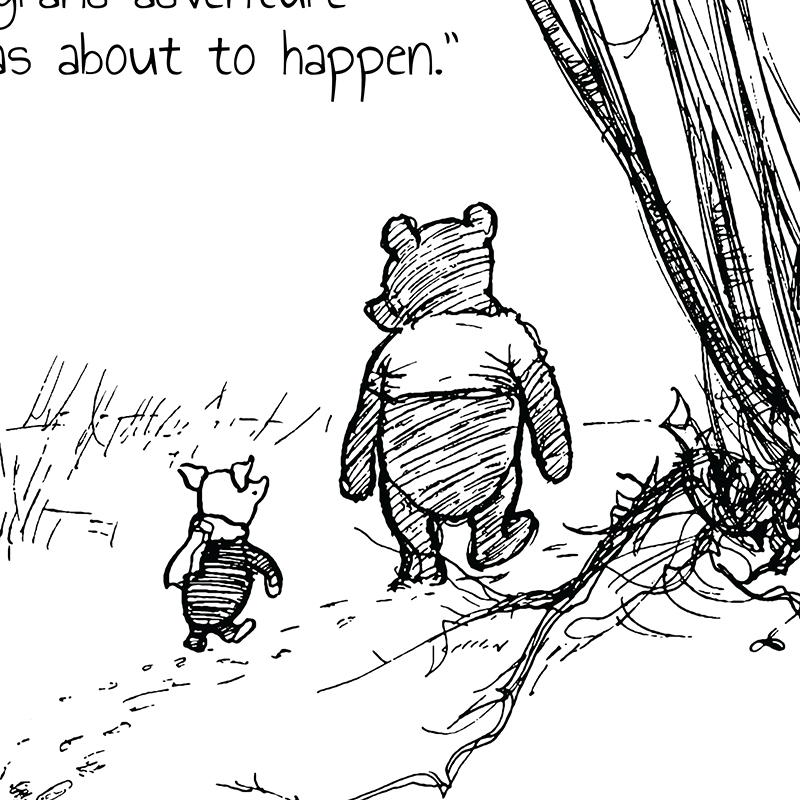 Winnie the Pooh Quote Prints B - Baby Nursery Winnie The Pooh ulasan dan harga