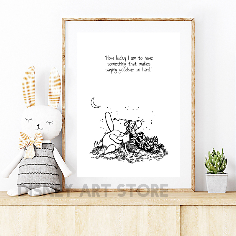 Winnie the Pooh Quote Prints B - Baby Nursery Winnie The Pooh ulasan dan harga