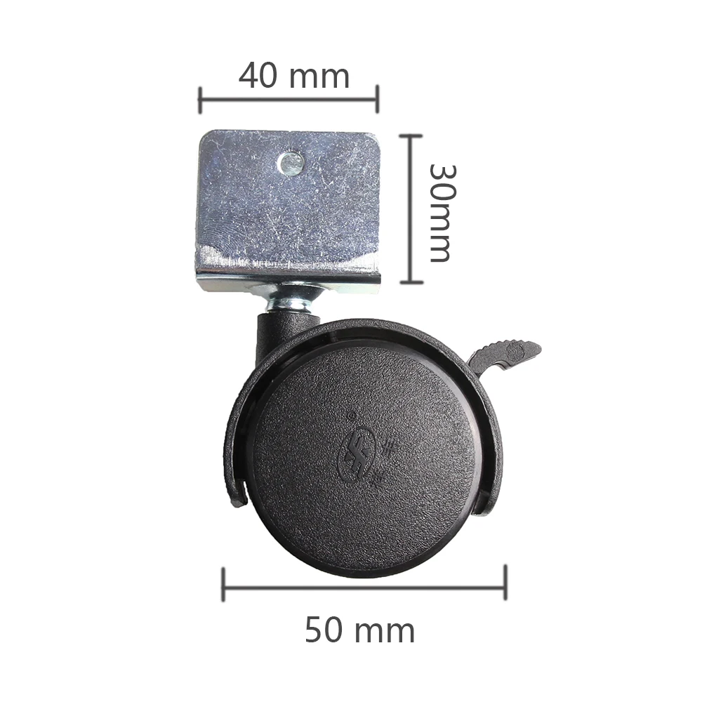 4Pcs 50mm Plastic Caster Repla - Baby Nursery Trolley ulasan dan harga