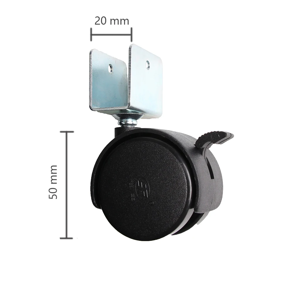 4Pcs 50mm Plastic Caster Repla - Baby Nursery Trolley ulasan dan harga