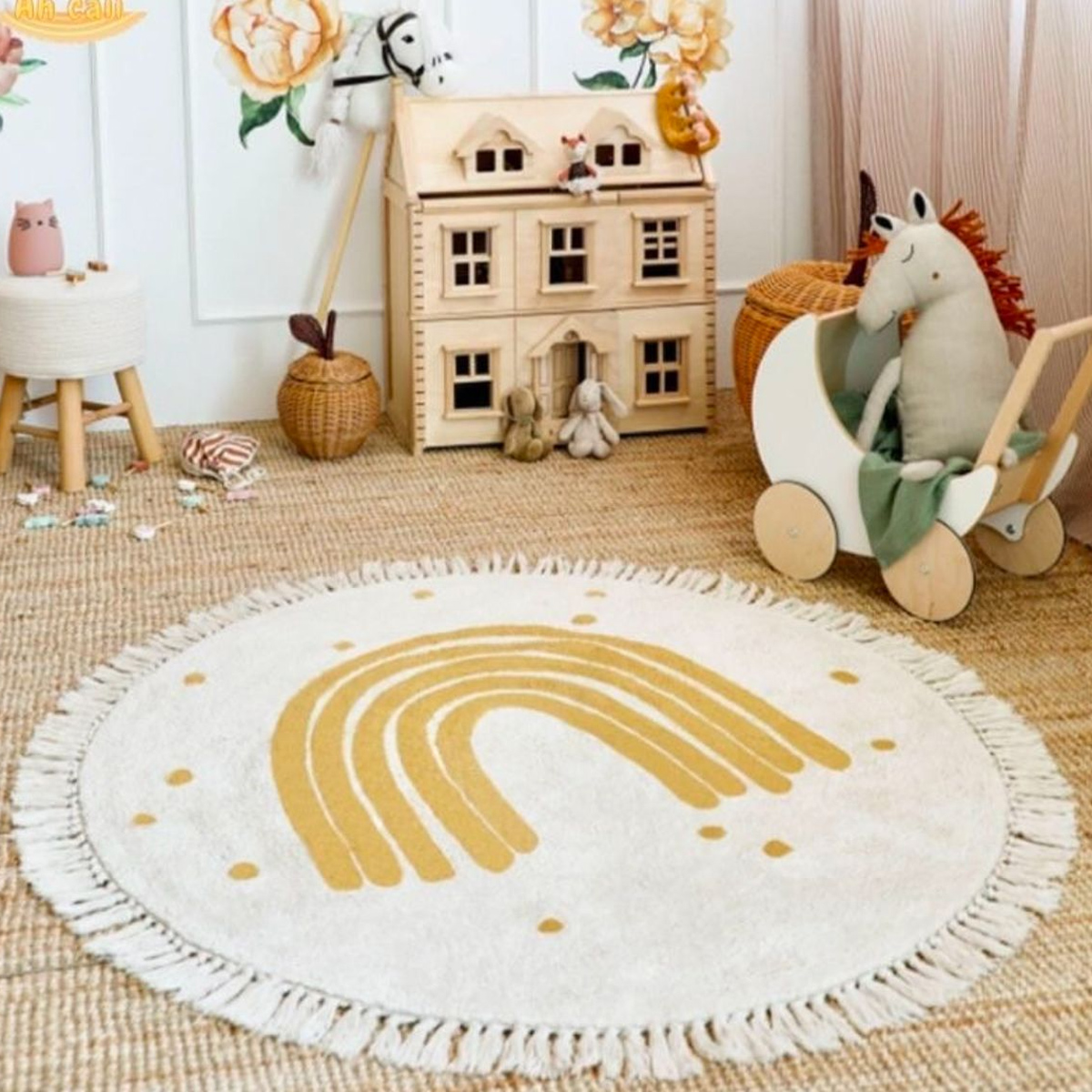 Baby Play Mat Nursery Carpet B - Baby Nursery Vintage Decor ulasan dan harga