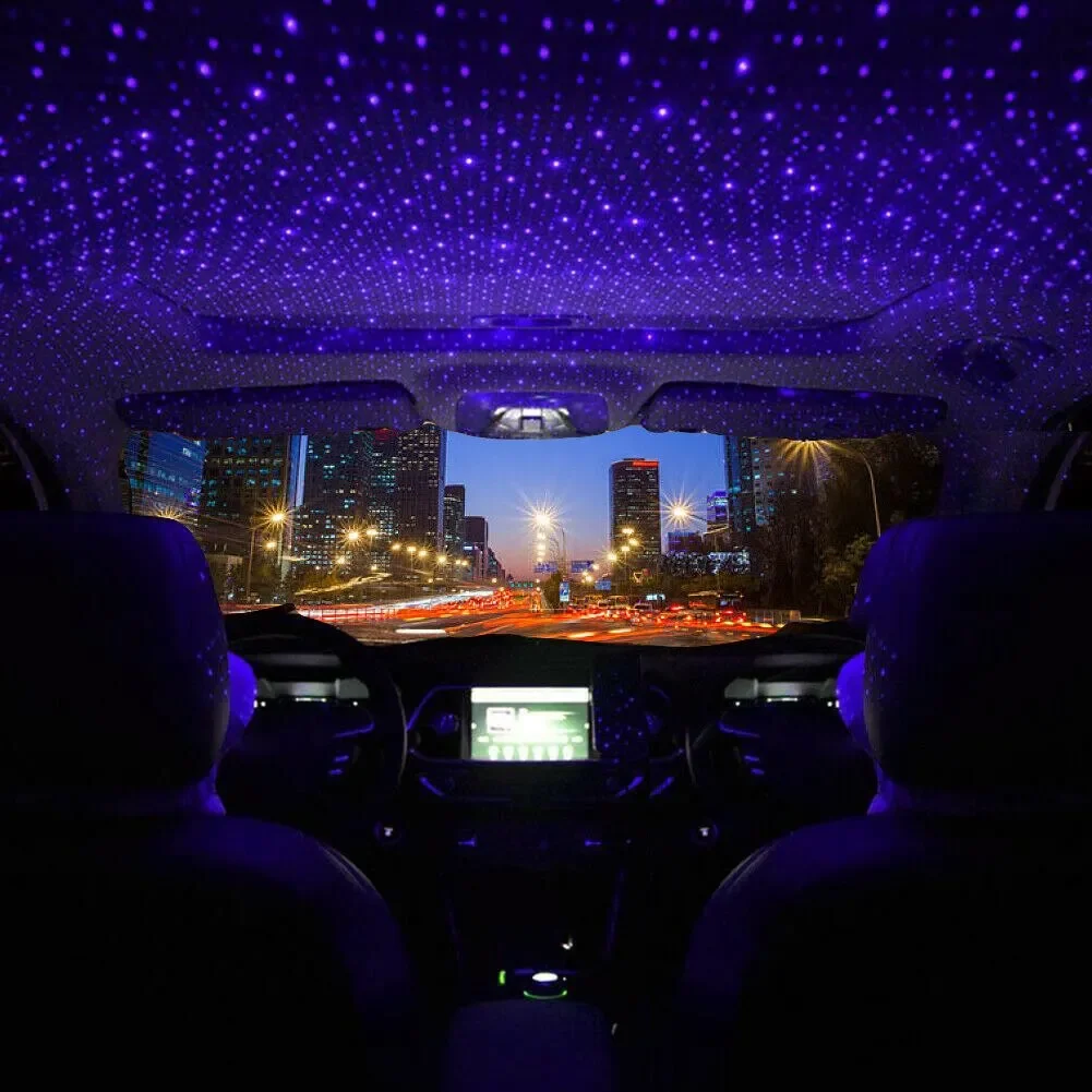 1pcs Mini LED Car Roof Star Ni - Night Light Projector Stars ulasan dan harga