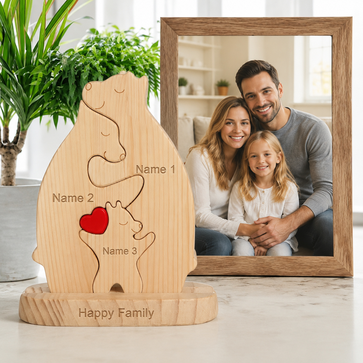 Custom Name 2-6 Bear Family Wo - Baby Nursery Sale ulasan dan harga