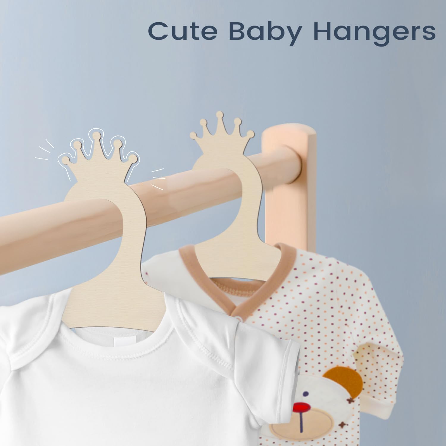 Wooden Baby Hangers 9 Inch, Cu - Baby Nursery Products ulasan dan harga