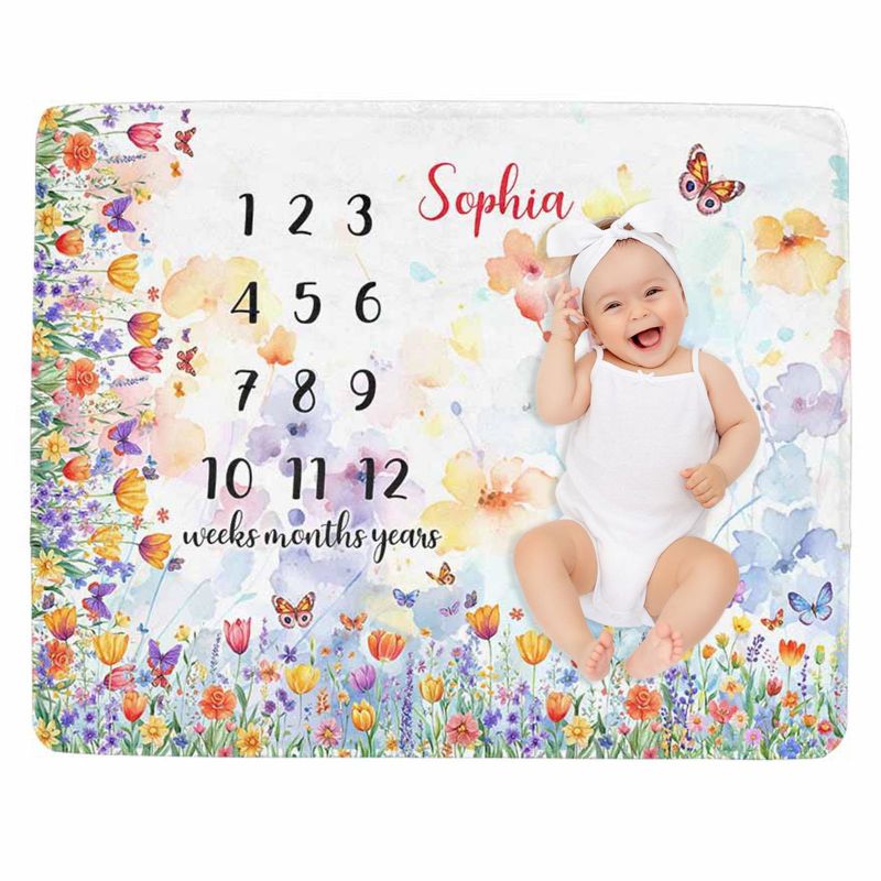 VIKAMA Wildflower Butterfly Ba - Baby Nursery Decor Girl ulasan dan harga