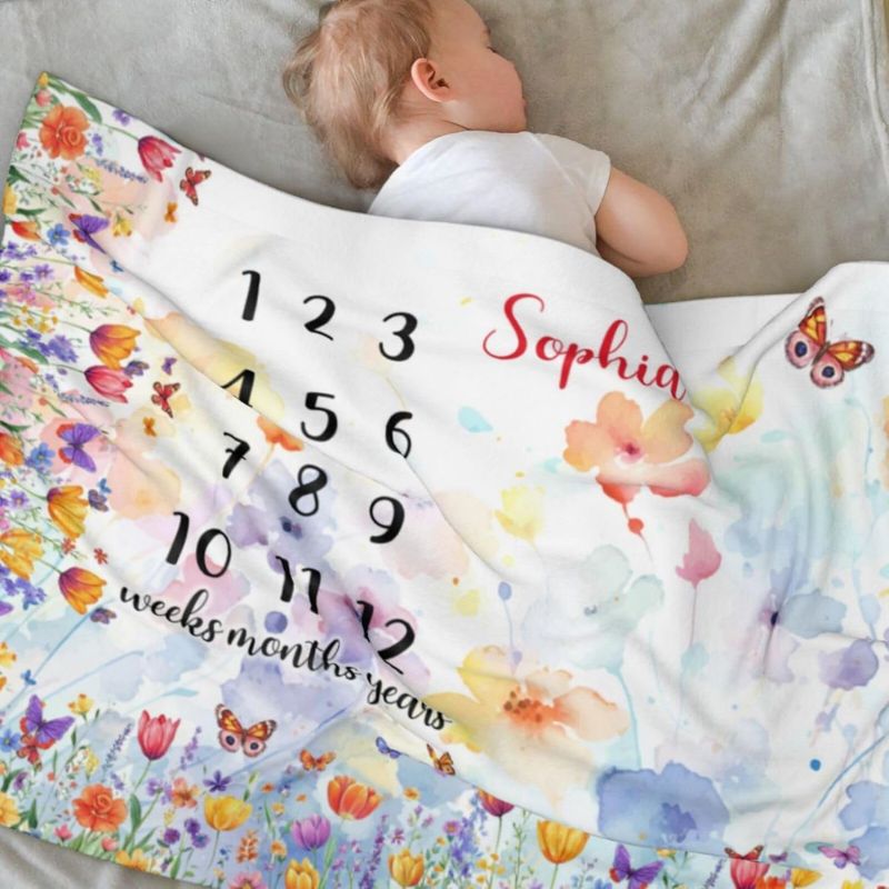 VIKAMA Wildflower Butterfly Ba - Baby Nursery Decor Girl ulasan dan harga