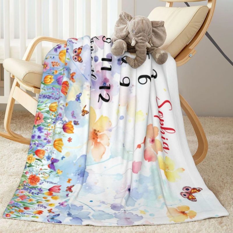 VIKAMA Wildflower Butterfly Ba - Baby Nursery Decor Girl ulasan dan harga
