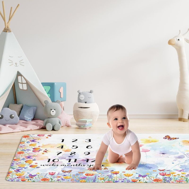 VIKAMA Wildflower Butterfly Ba - Baby Nursery Decor Girl ulasan dan harga
