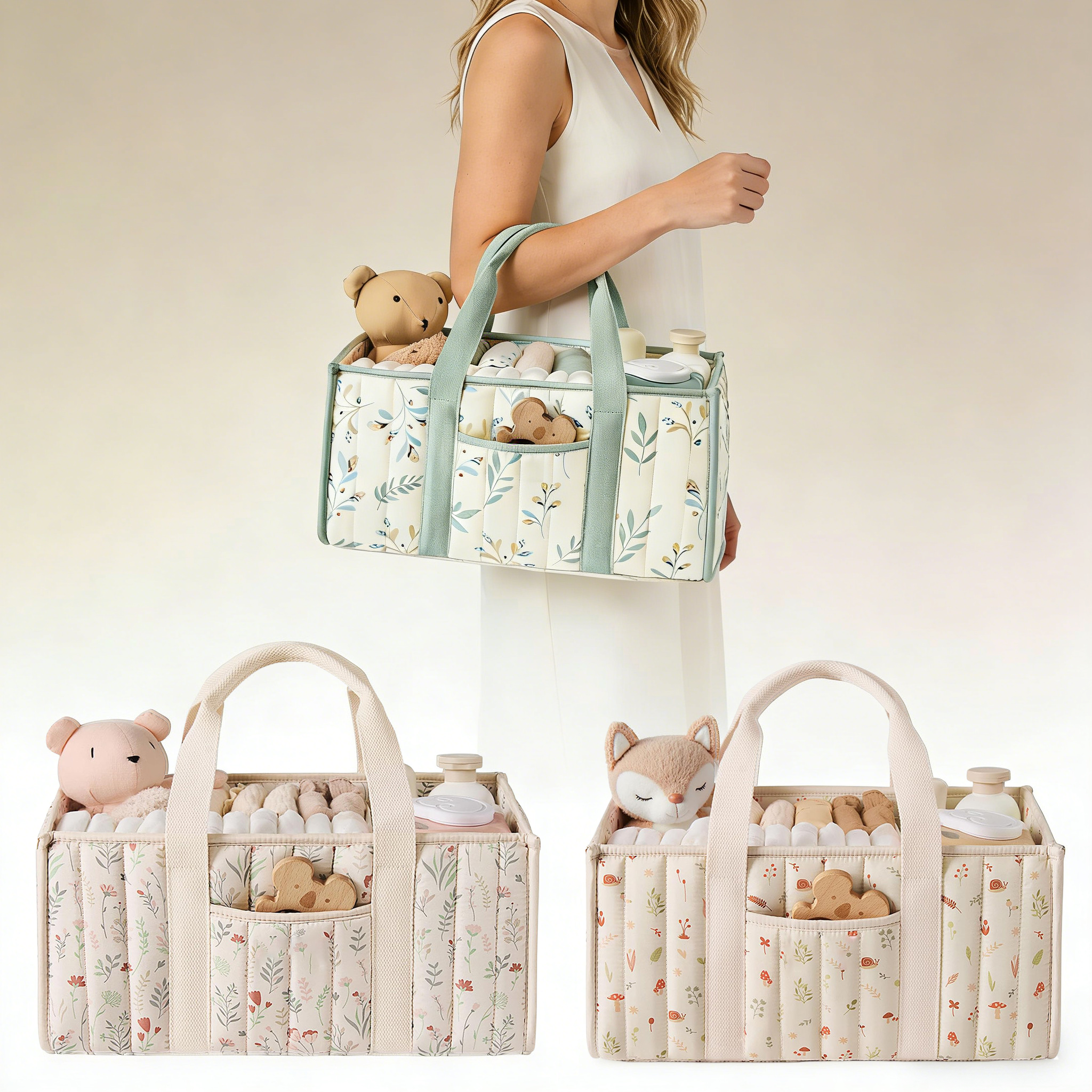 Diaper Caddy Organizer, Stylis - Baby Nursery Organizer ulasan dan harga