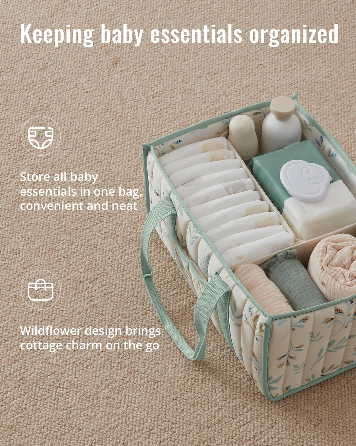 Diaper Caddy Organizer, Stylis - Baby Nursery Organizer ulasan dan harga