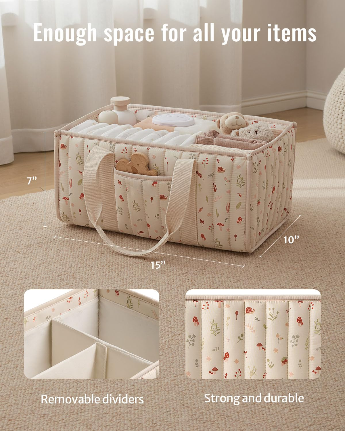 Diaper Caddy Organizer, Stylis - Baby Nursery Organizer ulasan dan harga