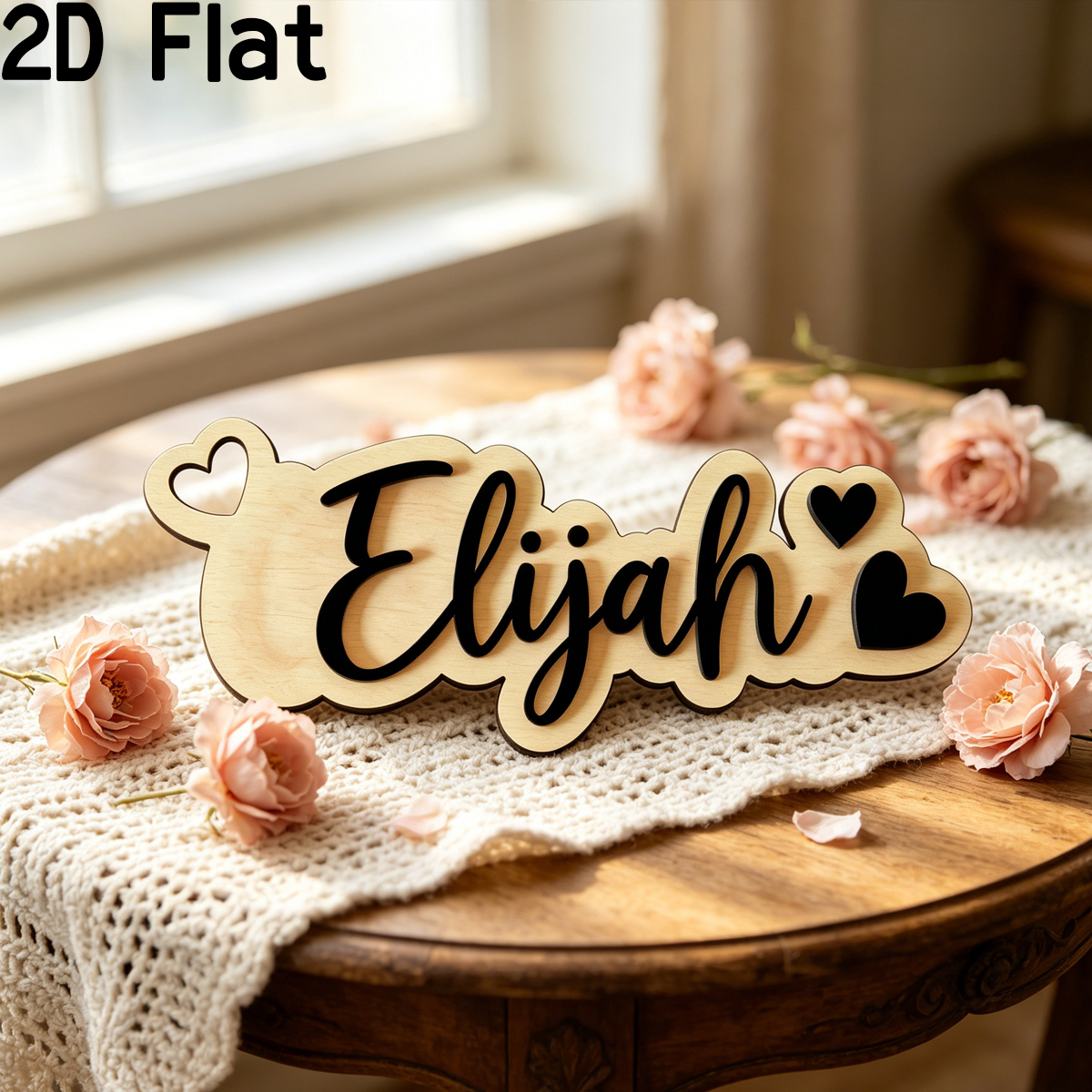 1Pc Custom Love Decor Wooden A - Baby Nursery Decorations ulasan dan harga