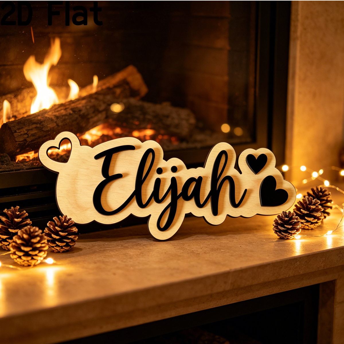 1Pc Custom Love Decor Wooden A - Baby Nursery Decorations ulasan dan harga