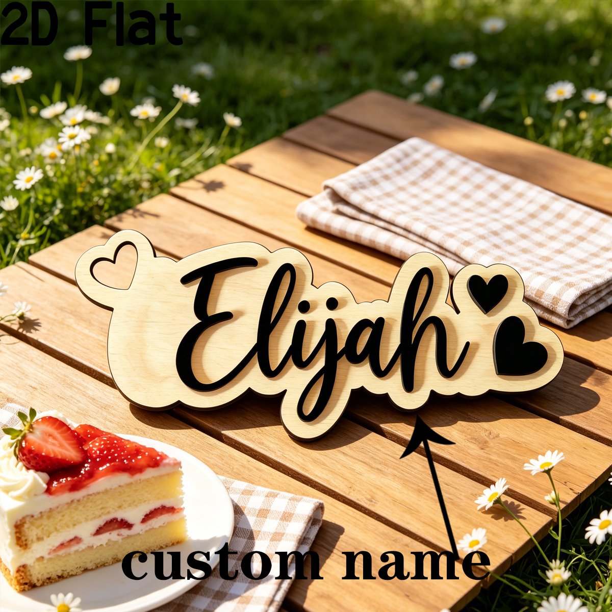1Pc Custom Love Decor Wooden A - Baby Nursery Decorations ulasan dan harga