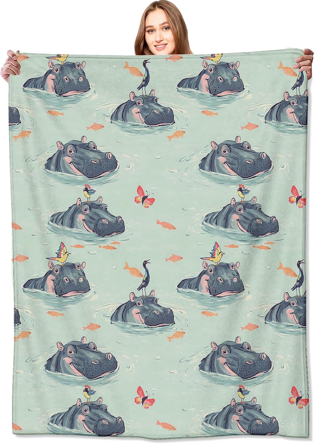 Adorable Hippopotamus Animal P - Baby Nursery Hospital ulasan dan harga