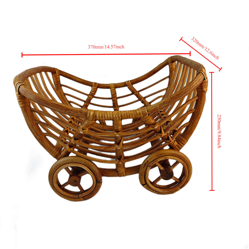 Original Baby Rattan Cart Bask - Baby Nursery Trolley ulasan dan harga