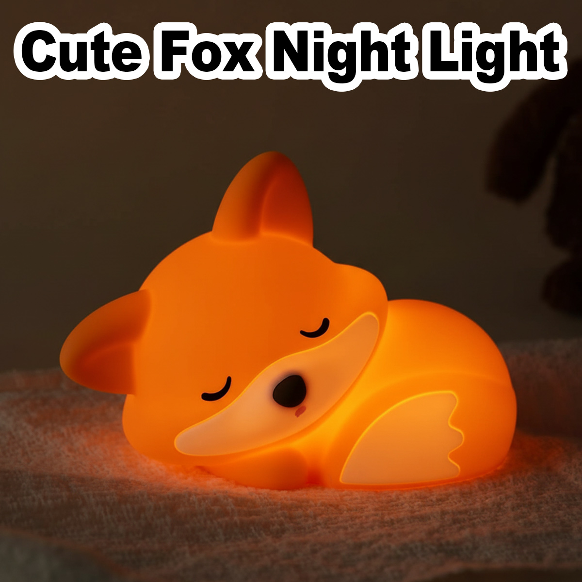 Sleeping Fox Night Light Type- - Baby Nursery Light Fixture ulasan dan harga